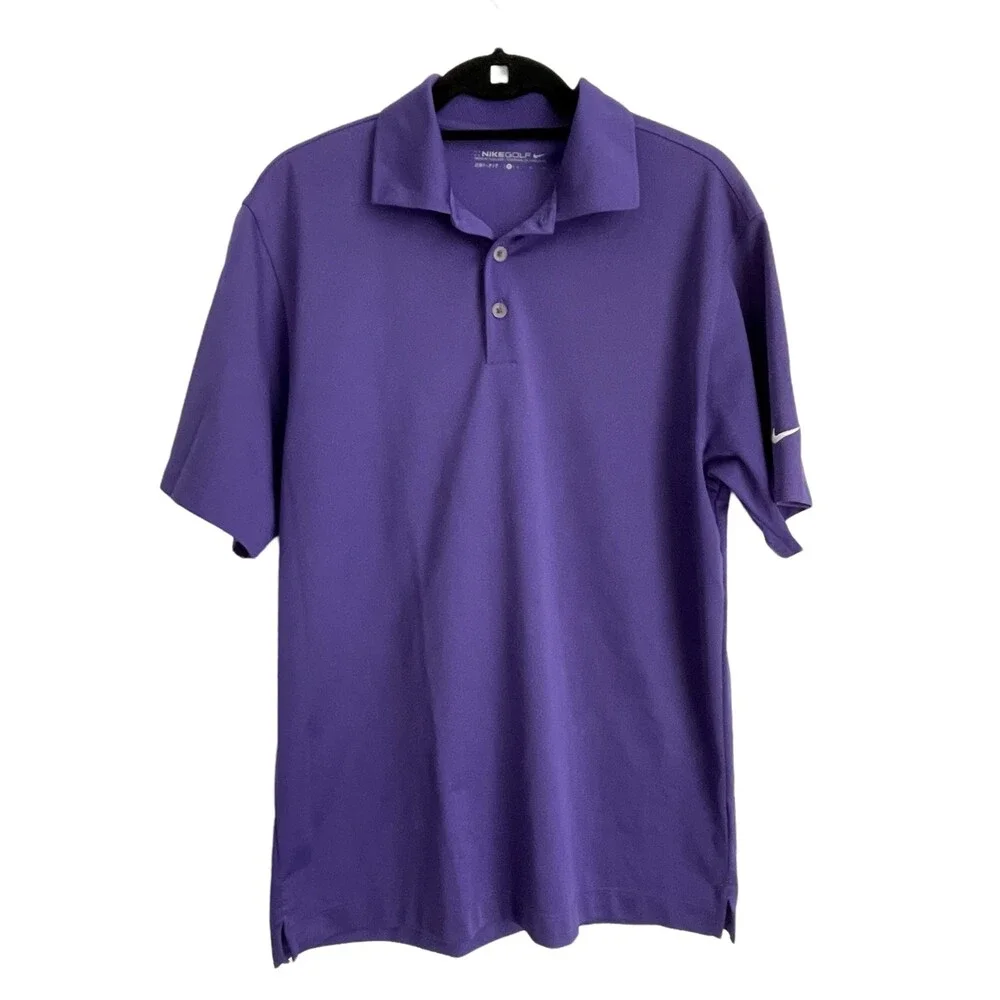 Nike Golf Dri Fit Polo Shirt Purple Small
